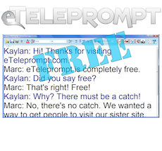 Need a teleprompter? Download eTeleprompt for free!